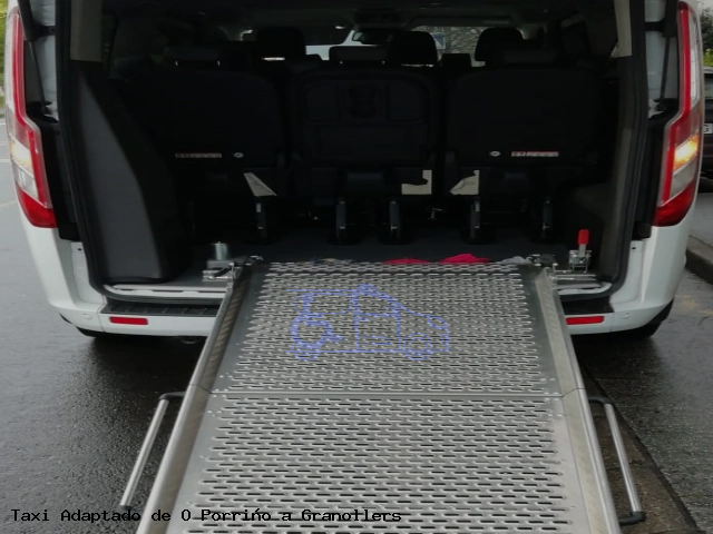 Taxi accesible de Granollers a O Porriño