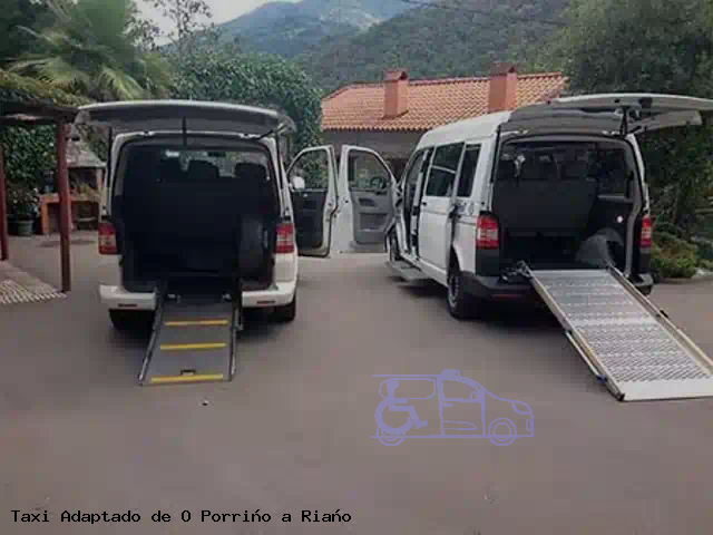 Taxi accesible de Riaño a O Porriño