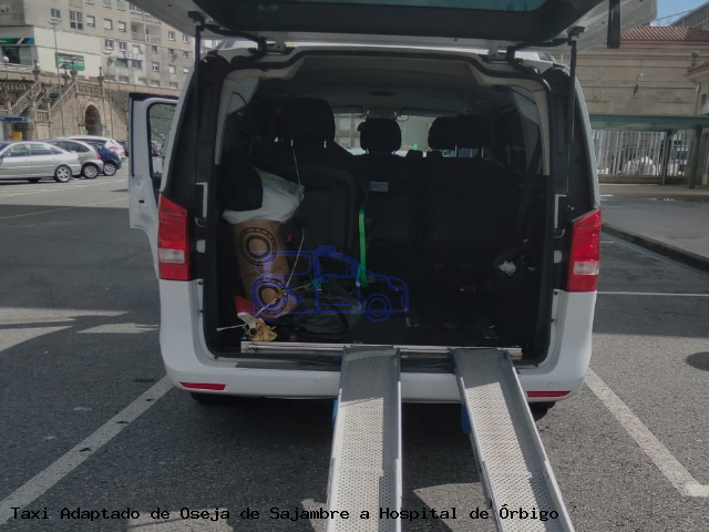 Taxi accesible de Hospital de Órbigo a Oseja de Sajambre