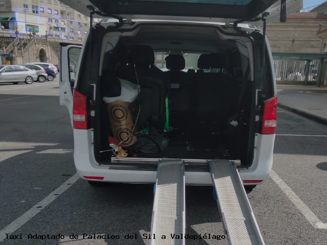 Taxi accesible de Valdepiélago a Palacios del Sil