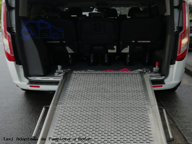 Taxi accesible de Boñar a Pamplona