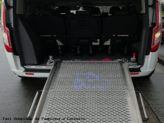 Taxi accesible de Carballo a Pamplona