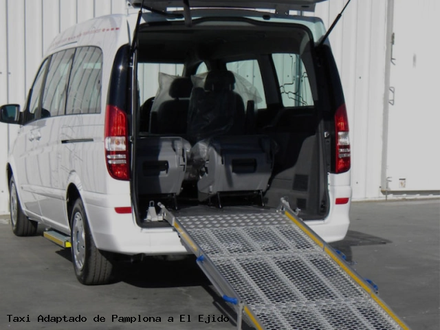 Taxi accesible de El Ejido a Pamplona