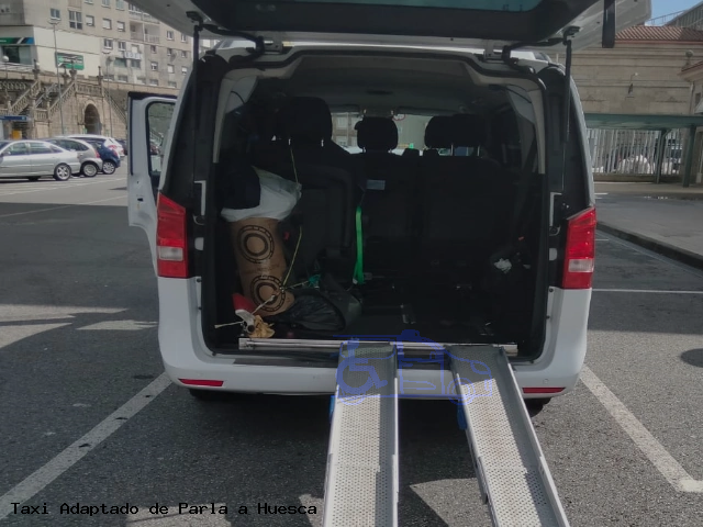 Taxi accesible de Huesca a Parla