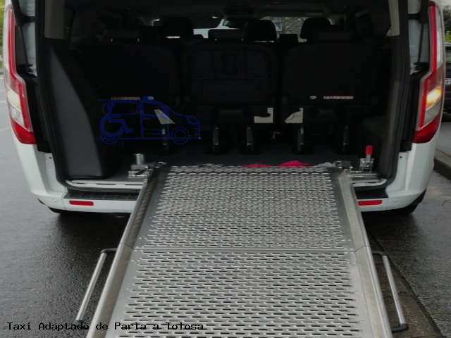 Taxi adaptado de Tolosa a Parla