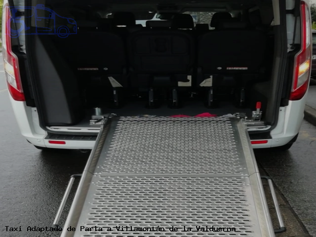 Taxi adaptado de Villamontán de la Valduerna a Parla