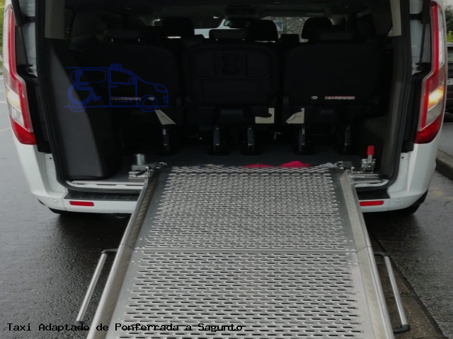 Taxi accesible de Sagunto a Ponferrada