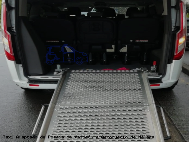 Taxi accesible de Aeropuerto de Málaga a Posada de Valdeón