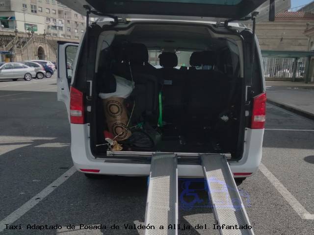 Taxi accesible de Alija del Infantado a Posada de Valdeón