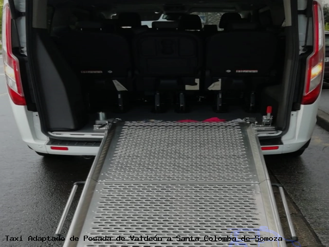 Taxi adaptado de Santa Colomba de Somoza a Posada de Valdeón