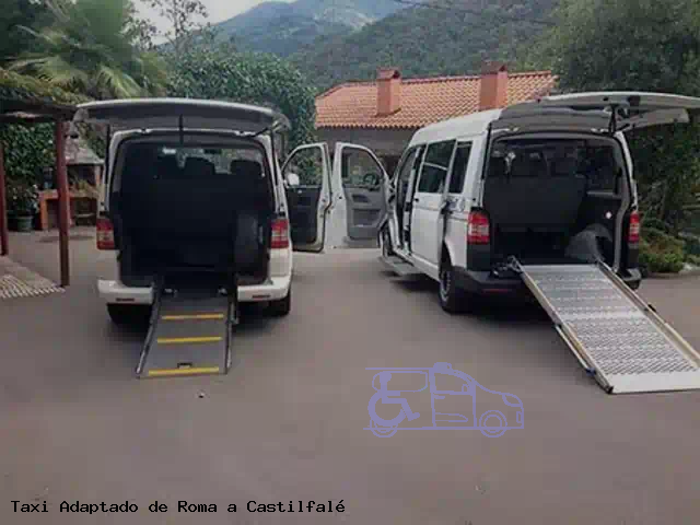 Taxi accesible de Castilfalé a Roma