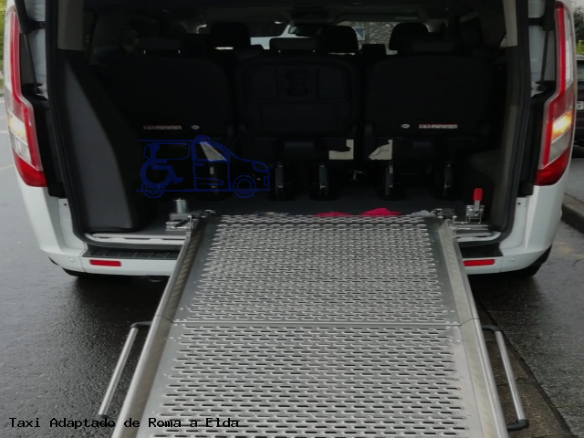 Taxi accesible de Elda a Roma