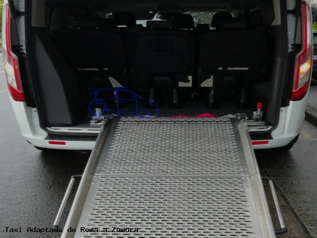 Taxi accesible de Zamora a Roma