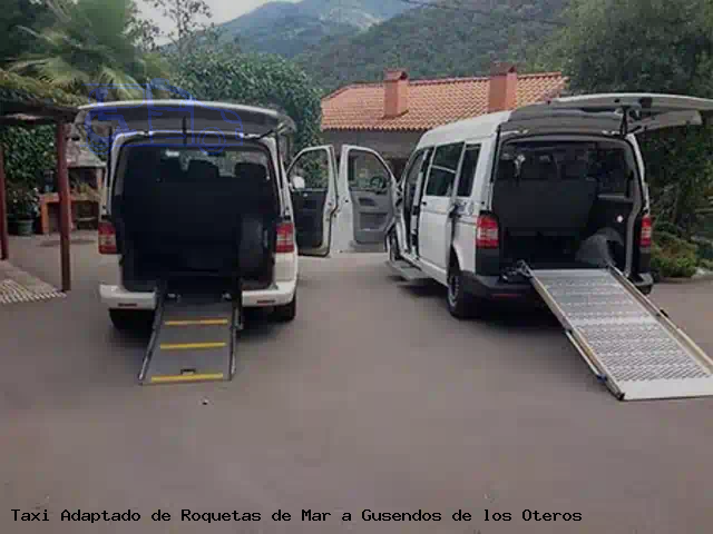 Taxi accesible de Gusendos de los Oteros a Roquetas de Mar