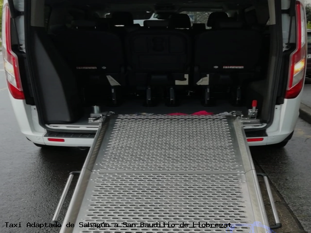 Taxi accesible de San Baudilio de Llobregat a Sahagún