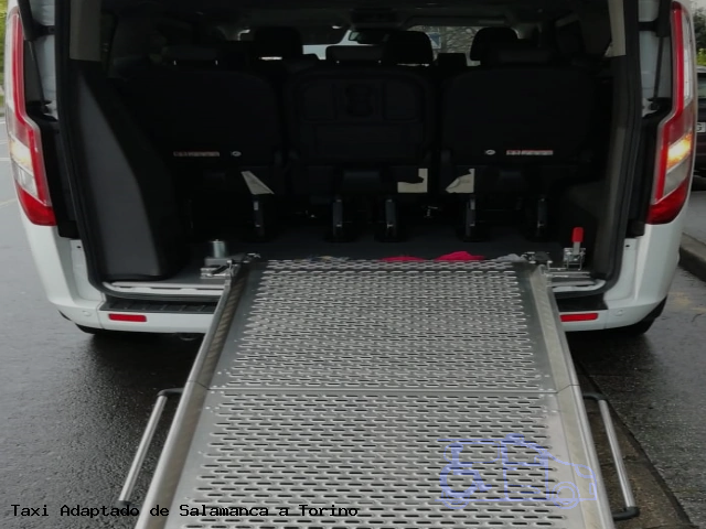 Taxi accesible de Torino a Salamanca
