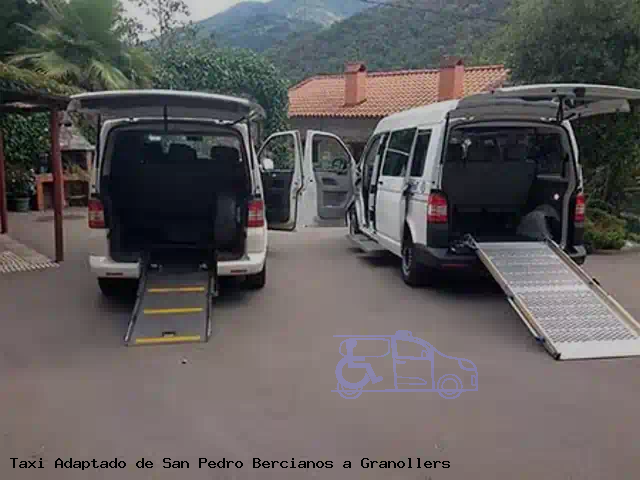 Taxi accesible de Granollers a San Pedro Bercianos