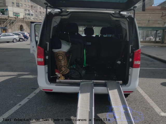 Taxi accesible de Sevilla a San Pedro Bercianos