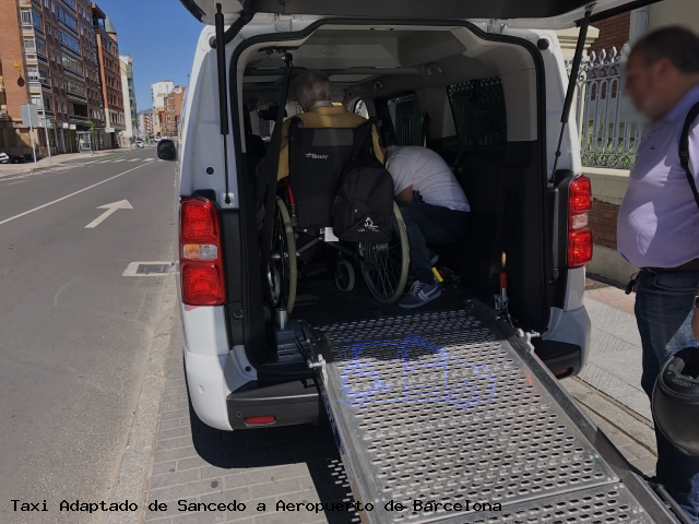 Taxi accesible de Aeropuerto de Barcelona a Sancedo