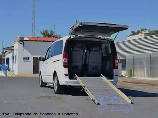 Taxi accesible de Andorra a Sancedo