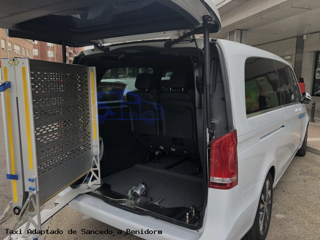 Taxi accesible de Benidorm a Sancedo