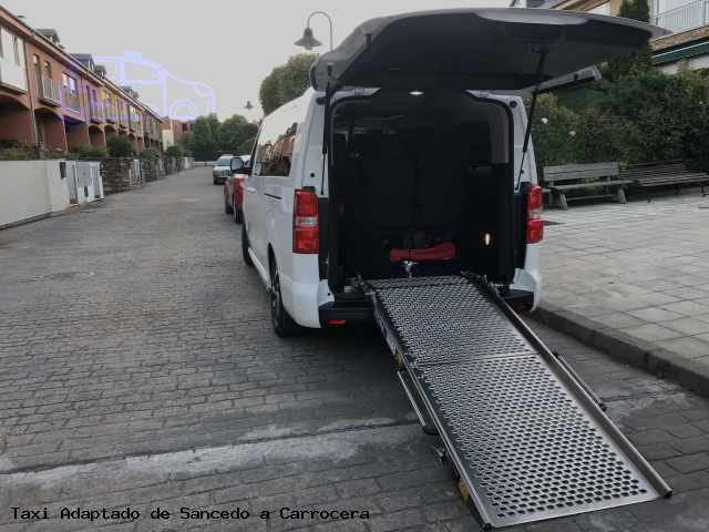 Taxi accesible de Carrocera a Sancedo