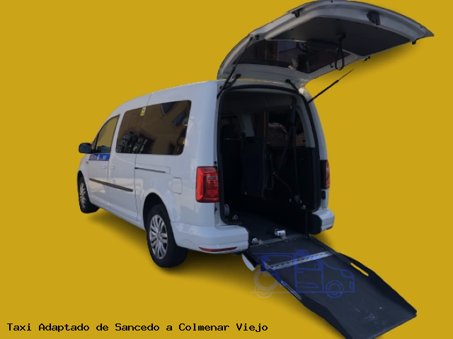 Taxi accesible de Colmenar Viejo a Sancedo