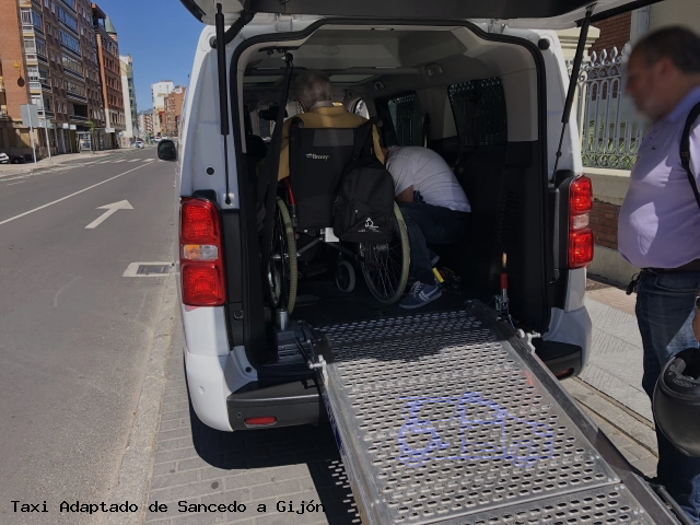 Taxi accesible de Gijón a Sancedo