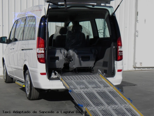 Taxi accesible de Laguna Dalga a Sancedo