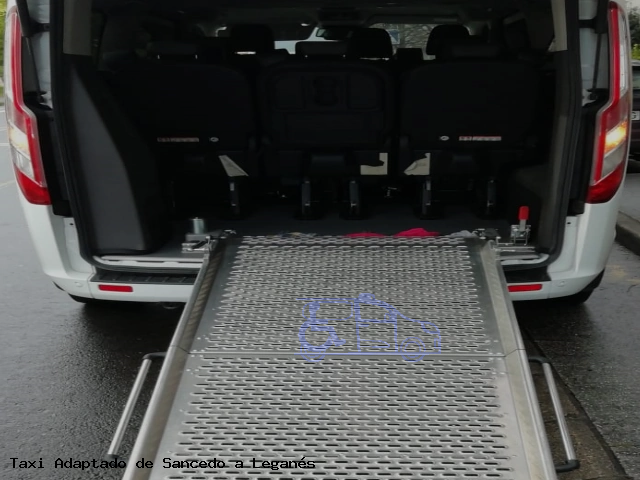 Taxi accesible de Leganés a Sancedo