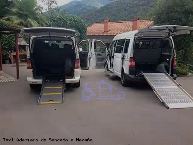 Taxi accesible de Maraña a Sancedo