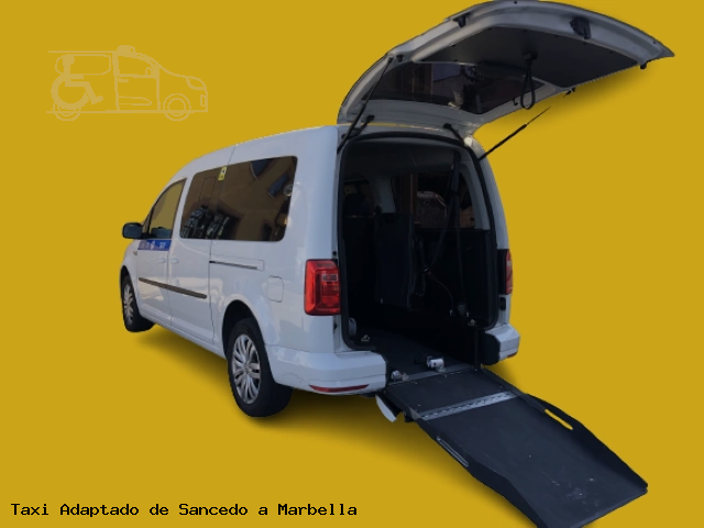 Taxi accesible de Marbella a Sancedo