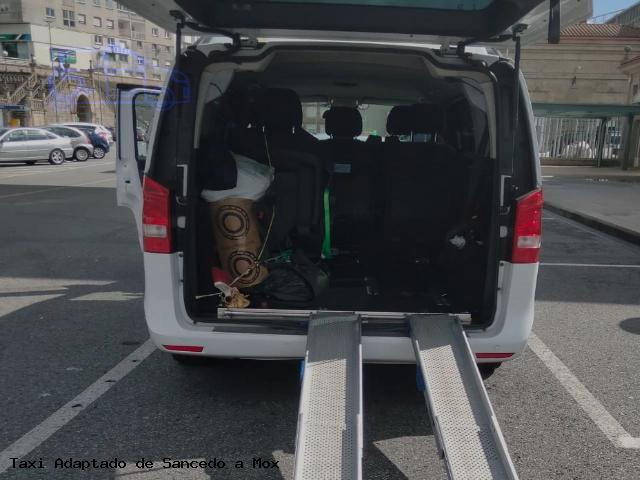 Taxi accesible de Mox a Sancedo