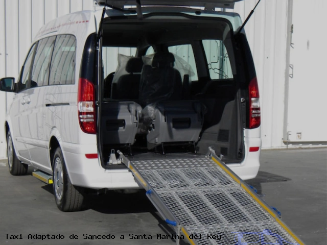 Taxi accesible de Santa Marina del Rey a Sancedo