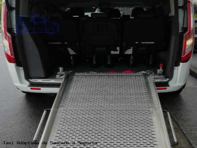Taxi accesible de Segovia a Sancedo
