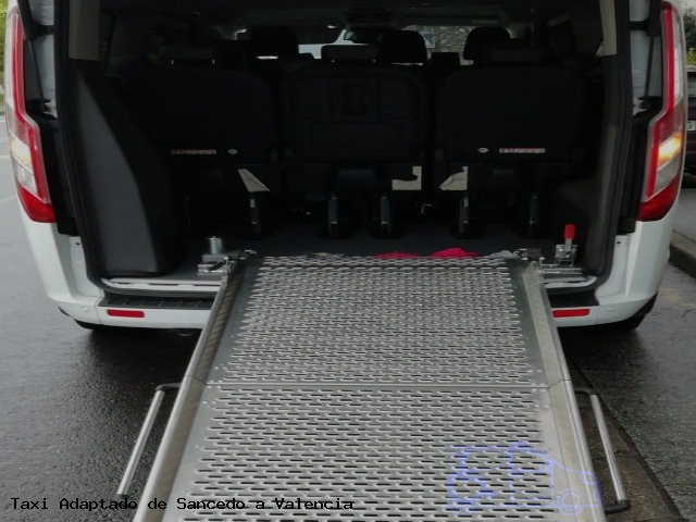 Taxi accesible de Valencia a Sancedo