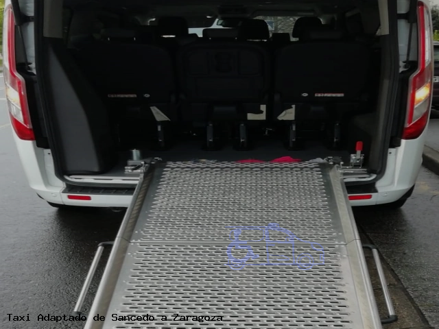 Taxi accesible de Zaragoza a Sancedo