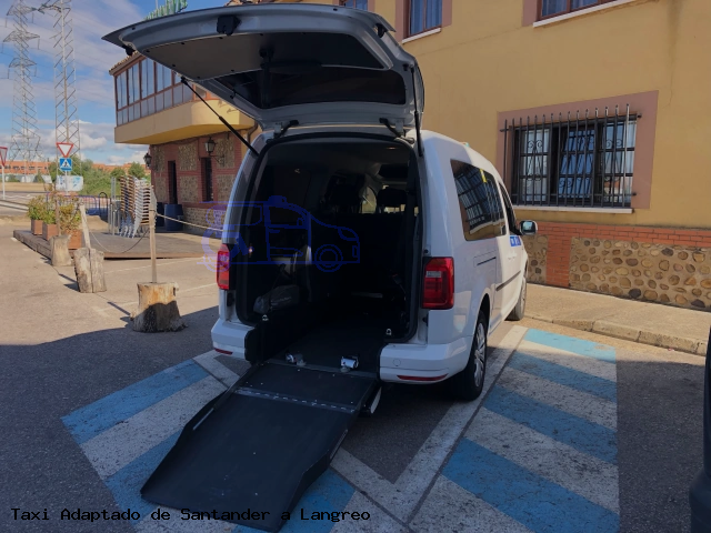 Taxi accesible de Langreo a Santander