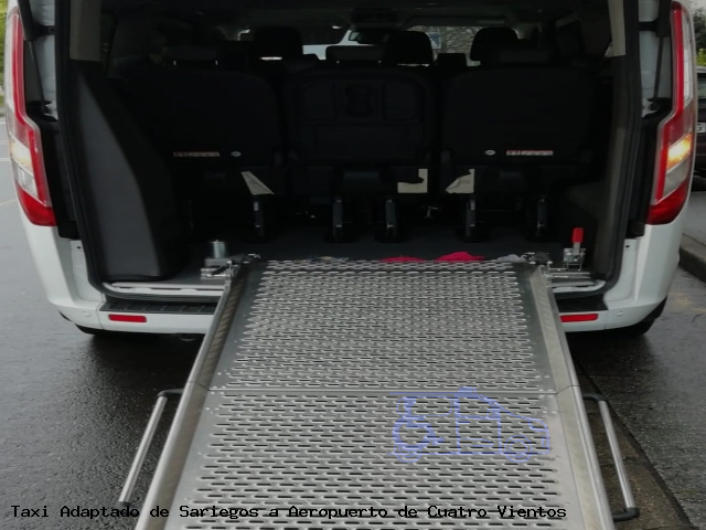 Taxi accesible de Aeropuerto de Cuatro Vientos a Sariegos