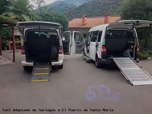 Taxi accesible de El Puerto de Santa María a Sariegos