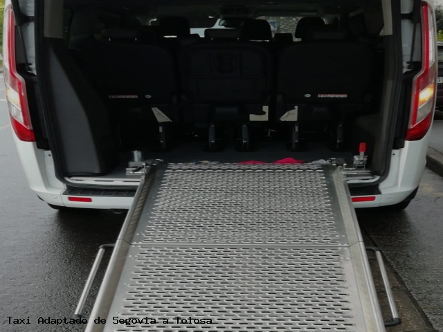 Taxi accesible de Tolosa a Segovia