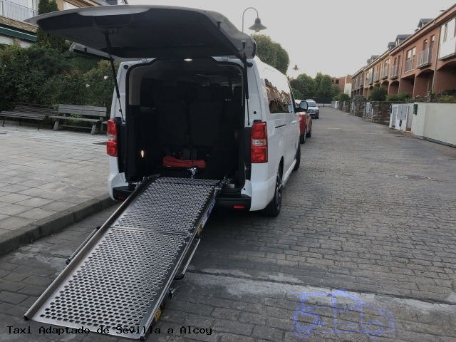 Taxi accesible de Alcoy a Sevilla