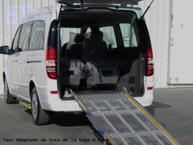 Taxi accesible de Roma a Soto de la Vega