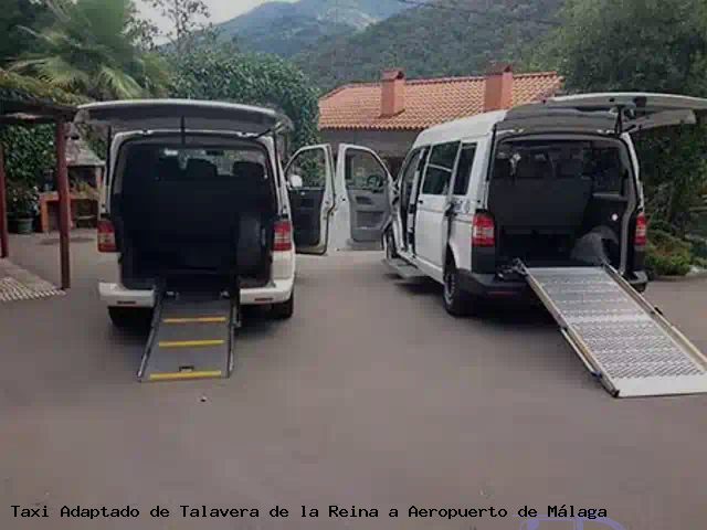 Taxi accesible de Aeropuerto de Málaga a Talavera de la Reina