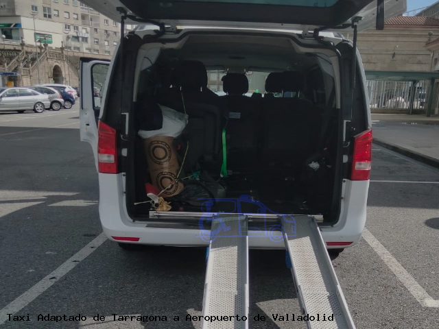 Taxi accesible de Aeropuerto de Valladolid a Tarragona
