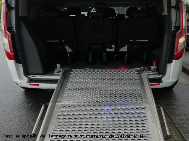 Taxi accesible de Villazanzo de Valderaduey a Tarragona