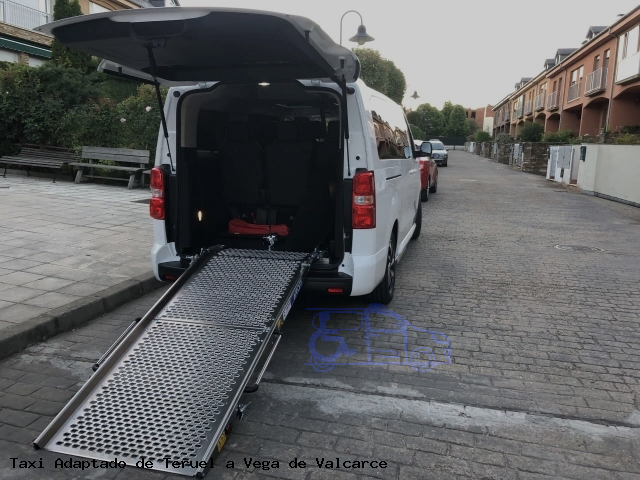 Taxi accesible de Vega de Valcarce a Teruel