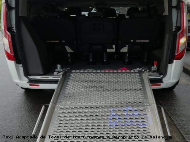 Taxi accesible de Aeropuerto de Valencia a Toral de los Guzmanes