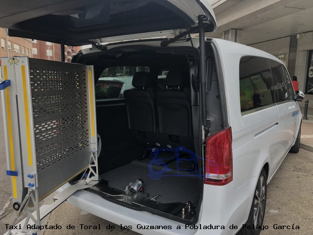 Taxi accesible de Pobladura de Pelayo García a Toral de los Guzmanes