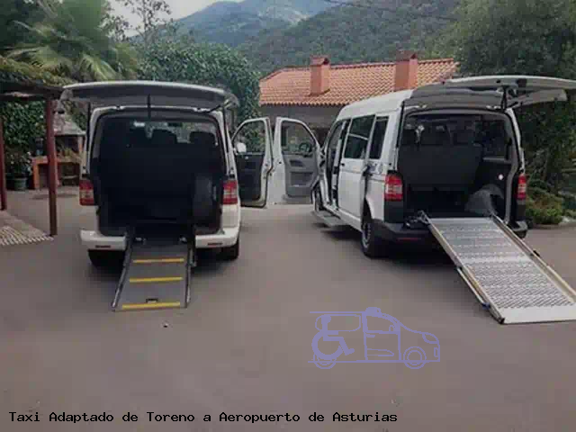 Taxi accesible de Aeropuerto de Asturias a Toreno